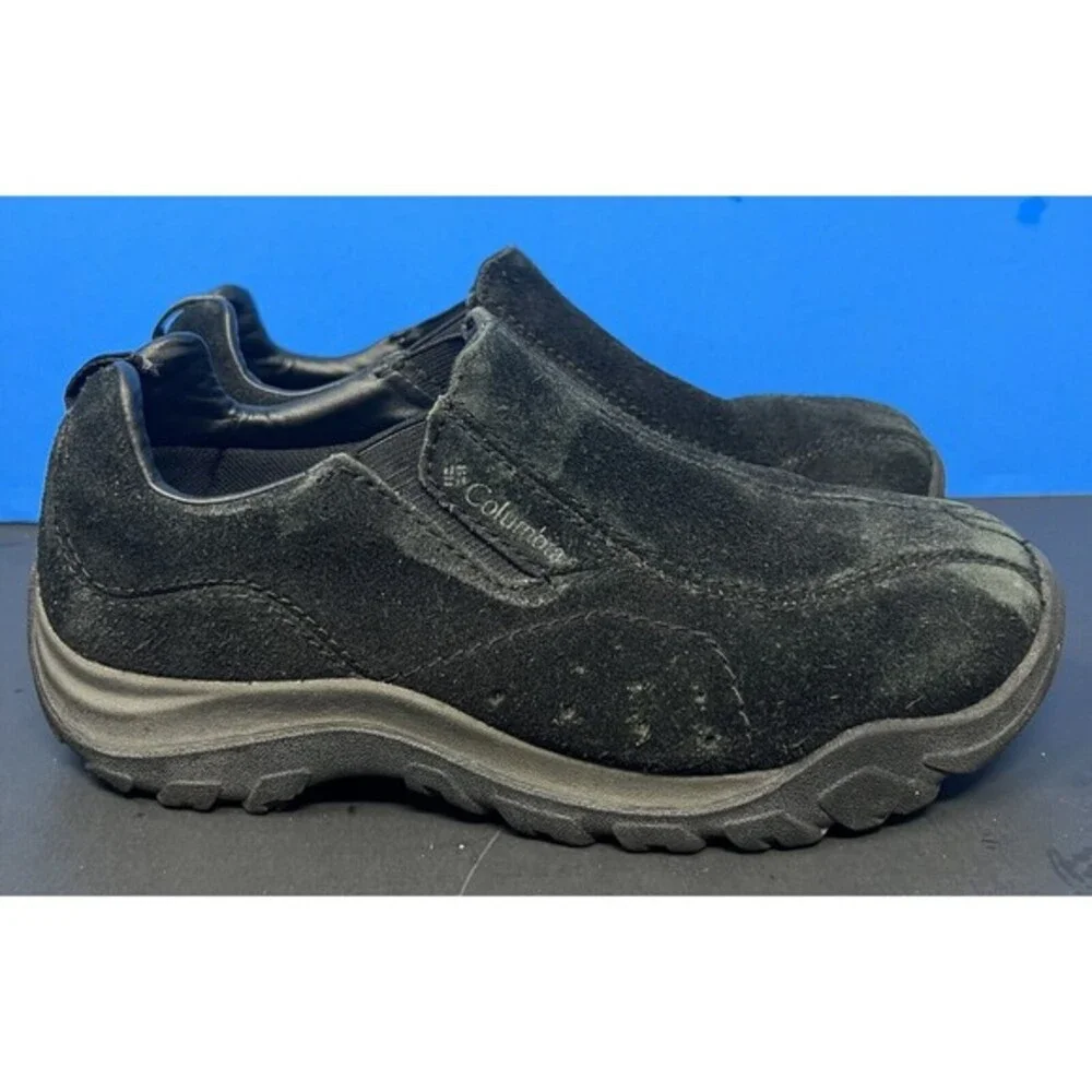 Columbia‎ Vesey Suede Hiking Outdoor Slip On Shoes Women's Size 6.5 Black Trail